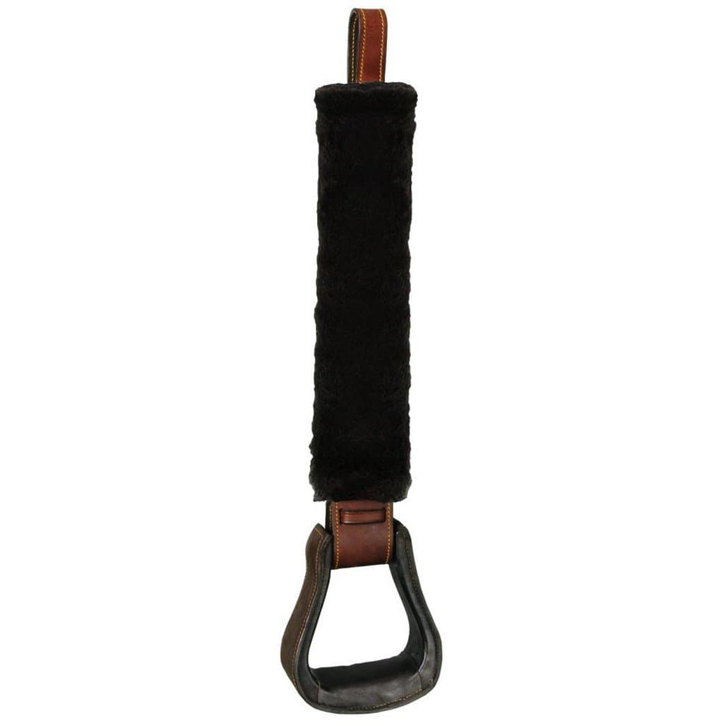 Australian Fleece Stirrup Covers Black
