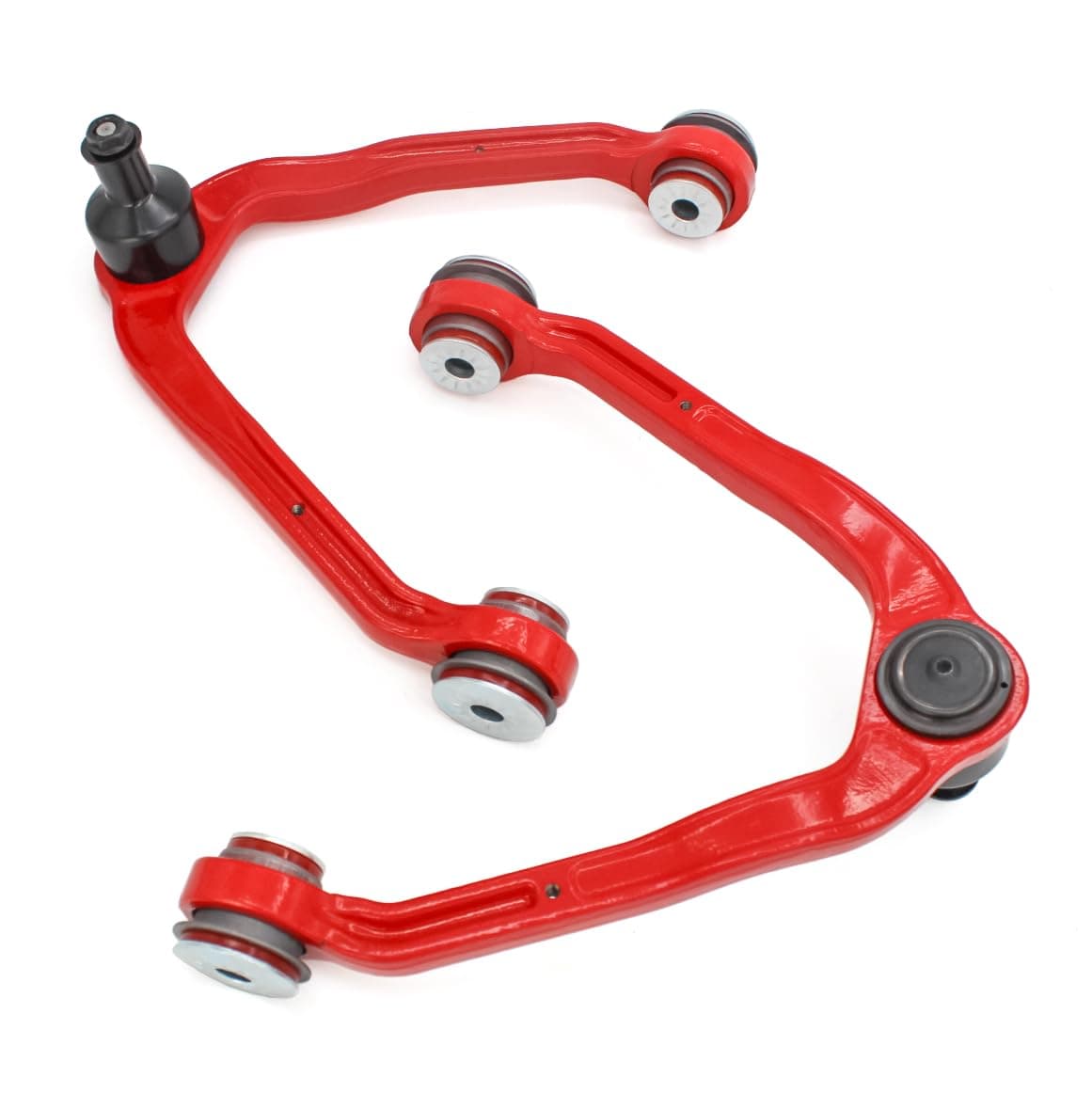 Front Upper Suspension Control Arm for 1999-2006 Chevy Silverado GMC Sierra 1500, 2000-2006 Suburban 1500 Tahoe Yukon/Yukon XL 1500, 2002-2006 Avalanche 1500 Cadillac Escalade/Ext, PU Bushings