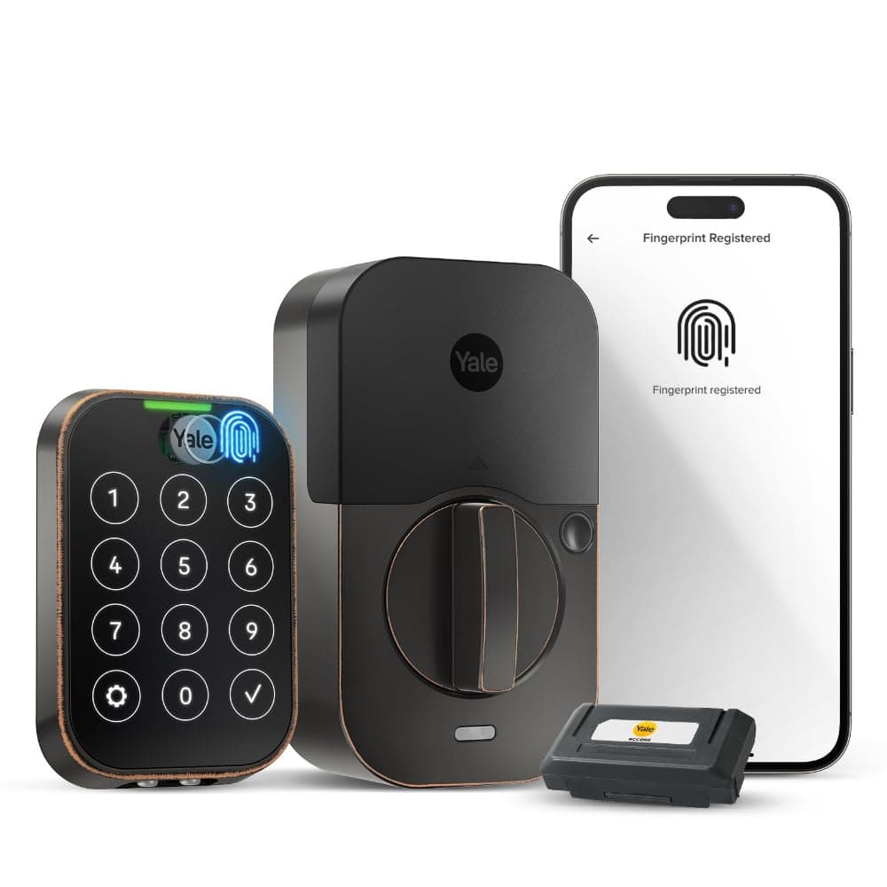 Yale Assure Lock 2 Touch Deadbolt, Oil Rubbed Bronze Smart Keyless Entry Door Lock with Wi-Fi Connected Touch Keypad and Fingerprint Scanner, YRD450-F-WF1-0BP