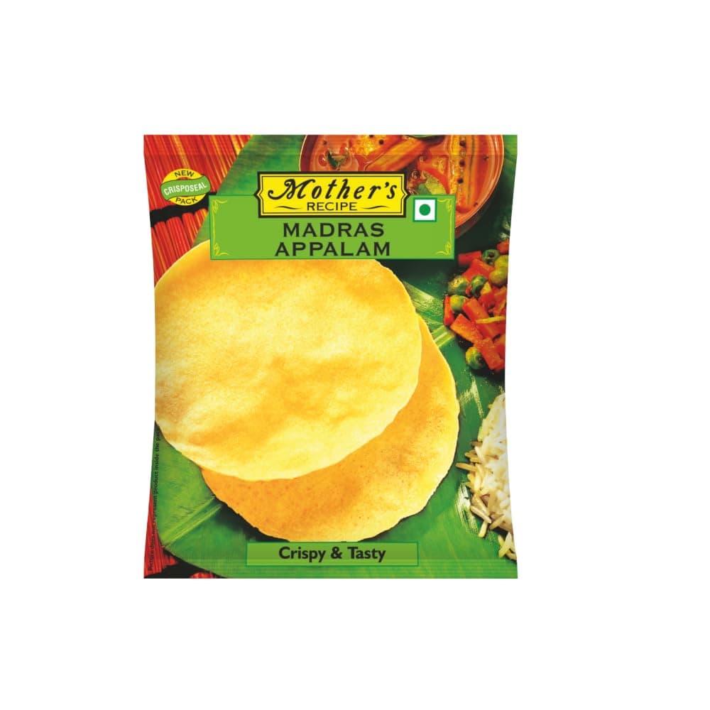 Appalam 4 " Pouch,100 Gram,Unflavoured