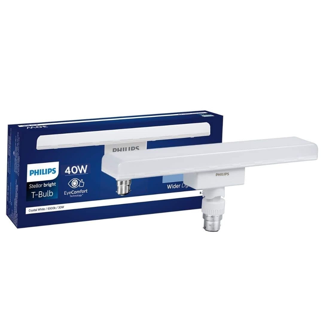 Stellar Bright 40-watt LED T-Bulb, Base B22 (Crystal White) - Pack of 1