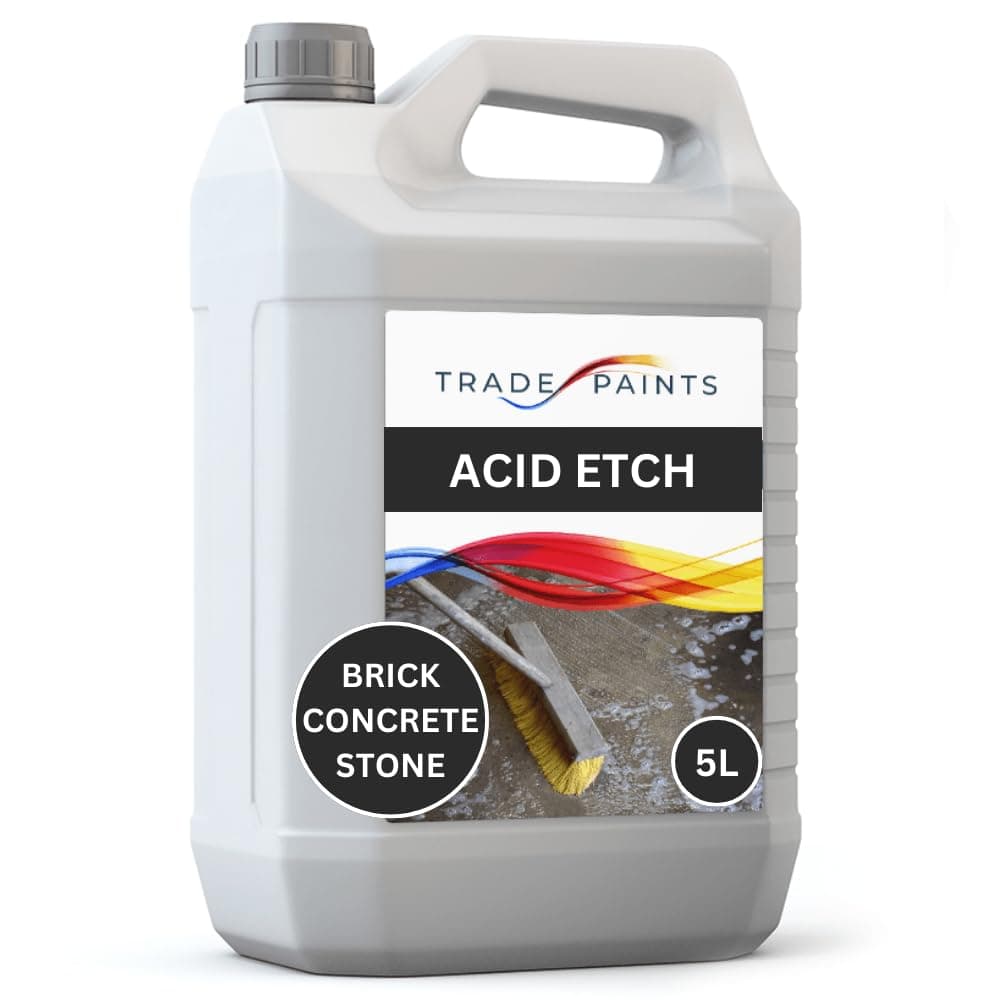 Acid Etch Concrete Floor Stone Brick Cleaning & Degreaser Solution - 5 Litre