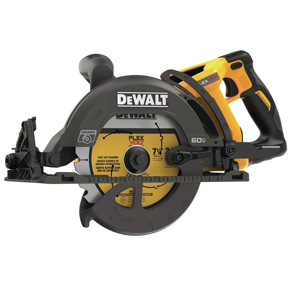 FLEXVOLT 60V MAX* Circular Saw for Framing, 7-1/4-Inch, Tool Only (DCS577B)