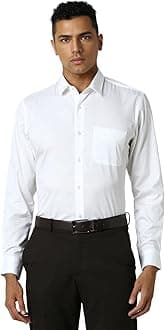 Peter EnglandMen Cotton Solid Slim Fit Shirt
