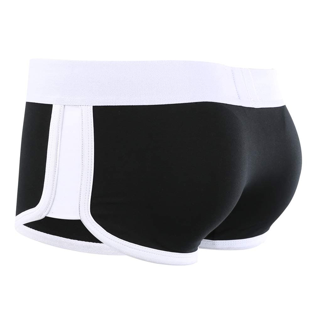 Mens Package and Butt Padded Underwear Enhancing Trunks