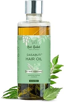 Tri-Leaf Rosemary Winter Hair Oil For Men & Women Hairfall Reduction, Suitable For All Hair Types, No Paraffin, Mineral Oil, Preservatives & Chemicals, 100ml