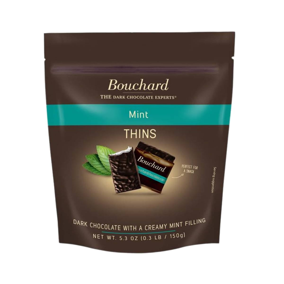 - Dark Chocolate Mint Thins (72% Cacao) 5.3 OZ (.3 LB/150g) (Pack of 4)