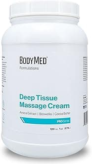 Formulations Deep Tissue Massage Cream, 1 gal. – Fragrance-Free, All-Natural Lotion for Massage Therapy – Leaping Bunny Certified – with Arnica Extract & Jojoba – Non-Staining, & Paraben Free