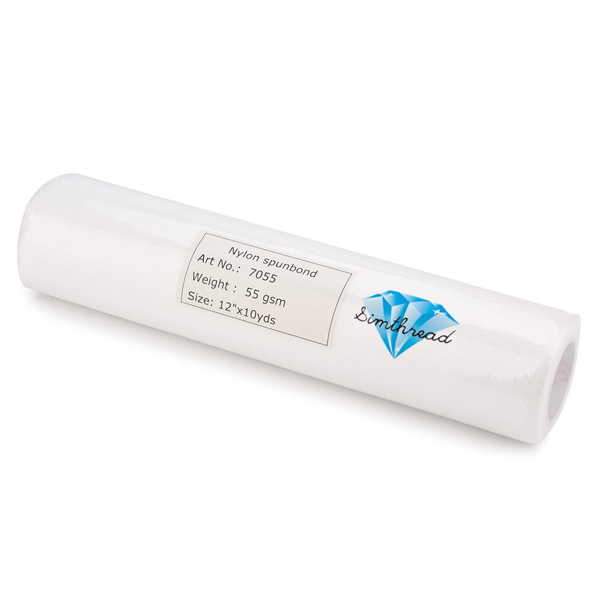 Simthread No Show Mesh Invisible Mesh Cut Away Stabilizer Backing Interlining for Embroidery and Sewing - Weight 1.9 Ounces 12" x 10 Yard/Roll