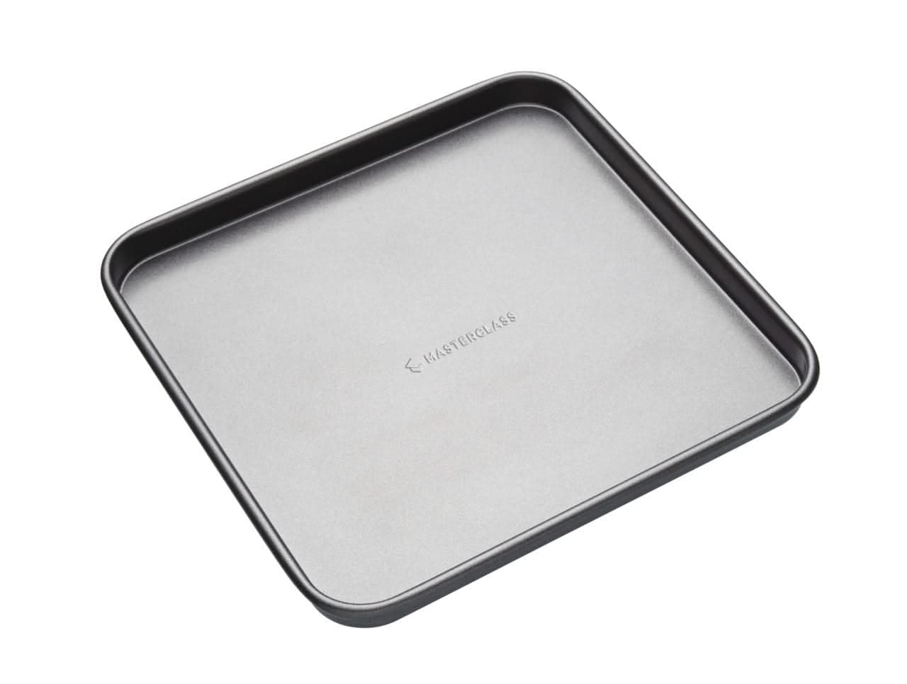 26cm/10 Non-Stick Square Baking Tray Sheet Pan | Ideal for Making Swiss Rolls Flapjacks Pastries Grilling or Roasting