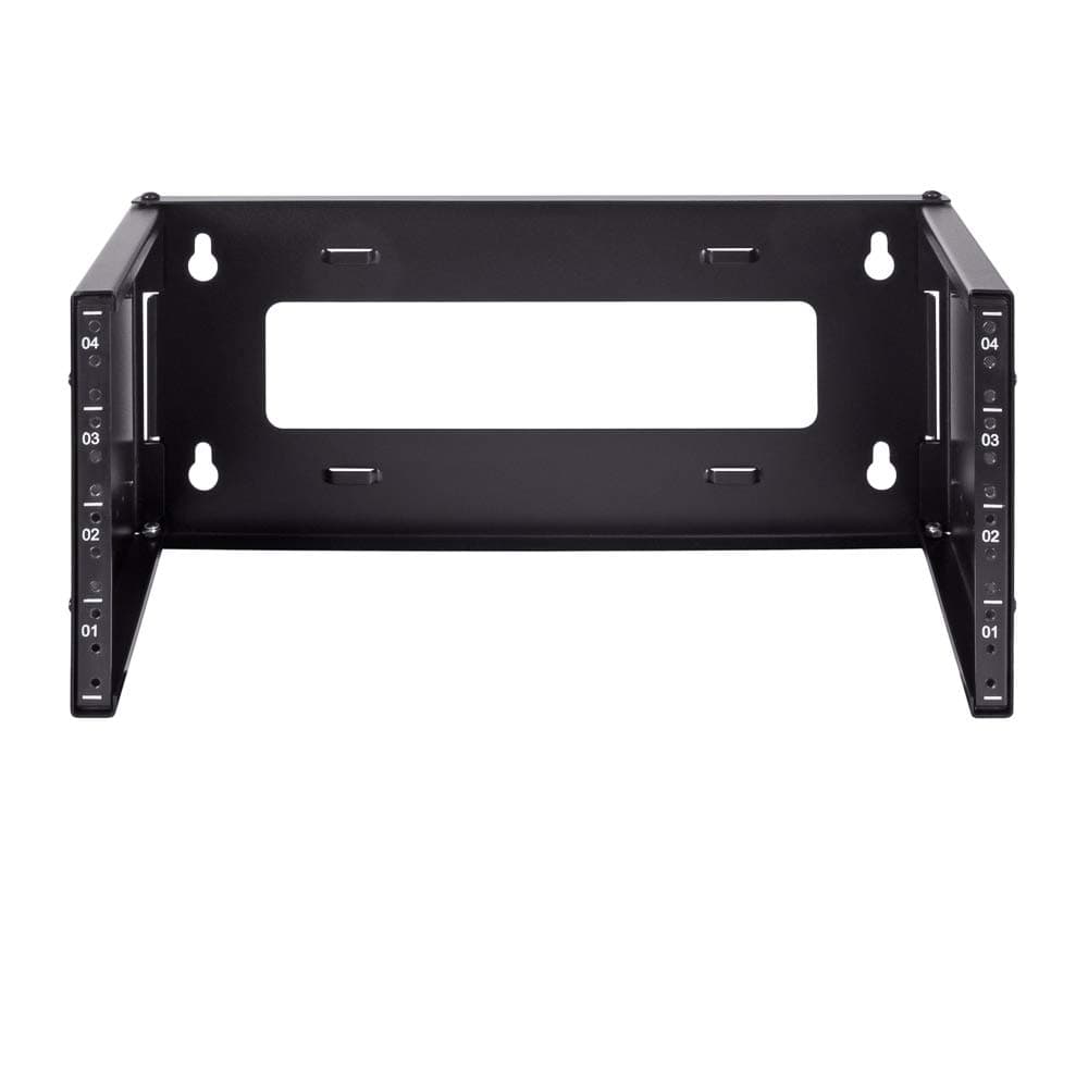 4U Patch Panel Bracket Wall Mount Patch Panel Rack for 19” Networking Equipment – Expandable Mounting Depth 9.5” to 15.5” 4U IT Rack 40lbs Weight Capacity