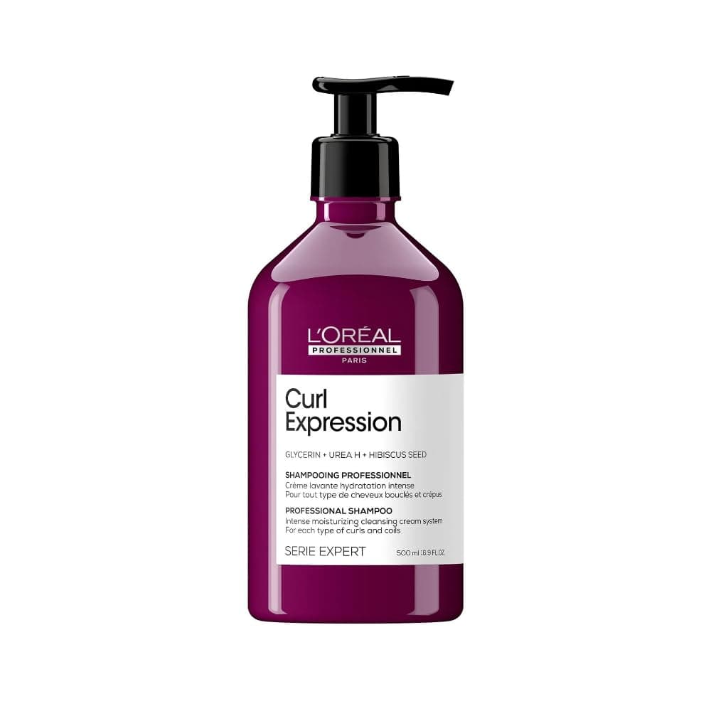 L'Oreal Professionnel Curl Expression Moisturizing Shampoo | Hydrates & Detangles | For Curly & Coily Hair Types | Sulfate & Paraben Free | 16.907 Fl. Oz.