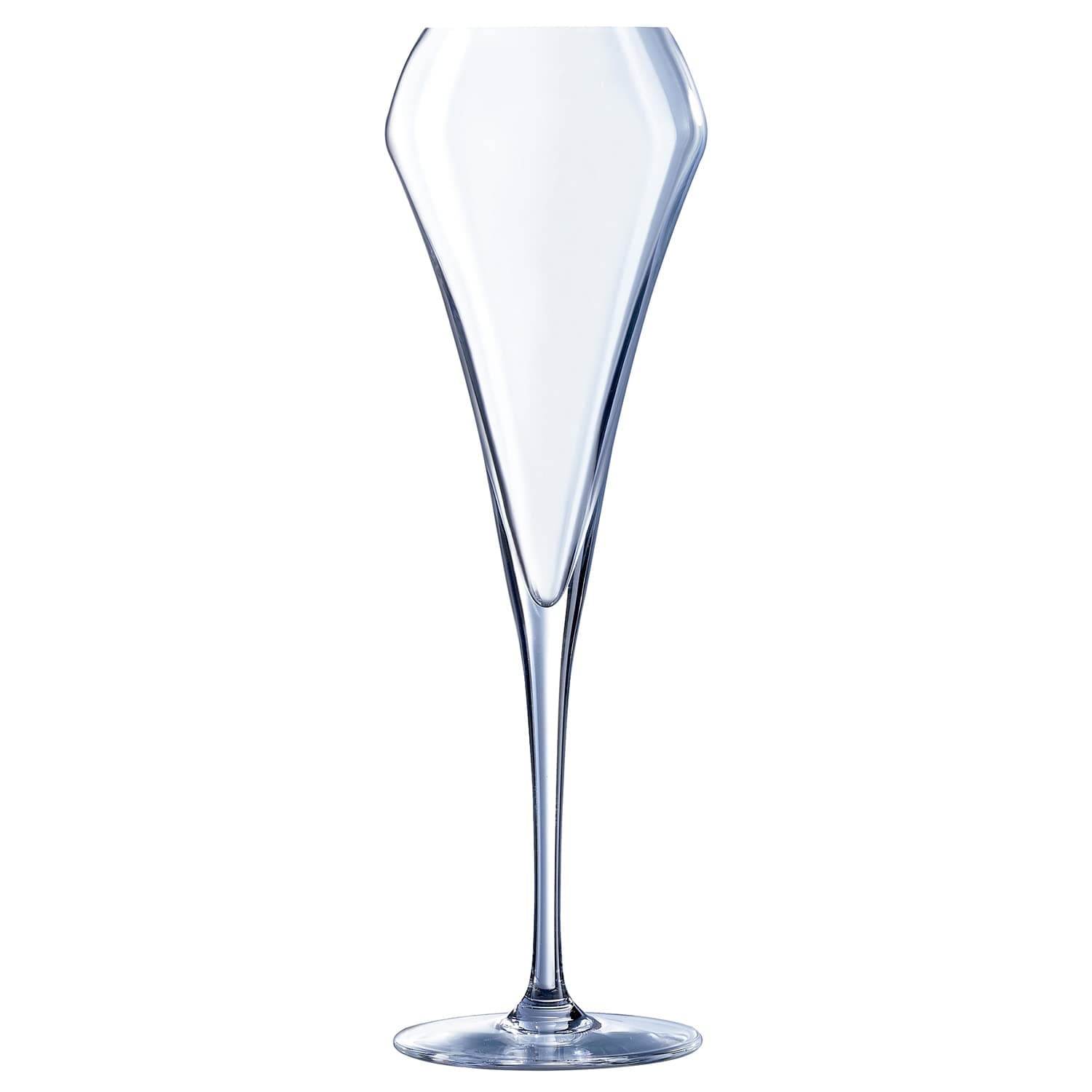 Chef Sommelier 7,4 x 7,4 x 23,4 cm: Chef & Sommelier Open Up Effervescent Champagne Flute, 200 ml, without Filling Mark, 6Glasses