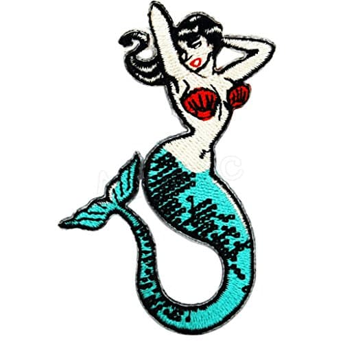 Mermaid Iron On Applique Patch