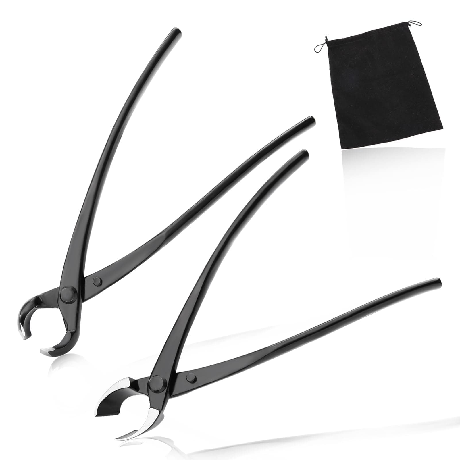 - Bonsai Tool Set - 8" Concave Cutters and 8" Spherical Knob Cutters Carbon Steel Gardening Bonsai Pruning & Care Kit with Storage Bag Heavy Duty Bonsai Tree Kit Tools for Beginners