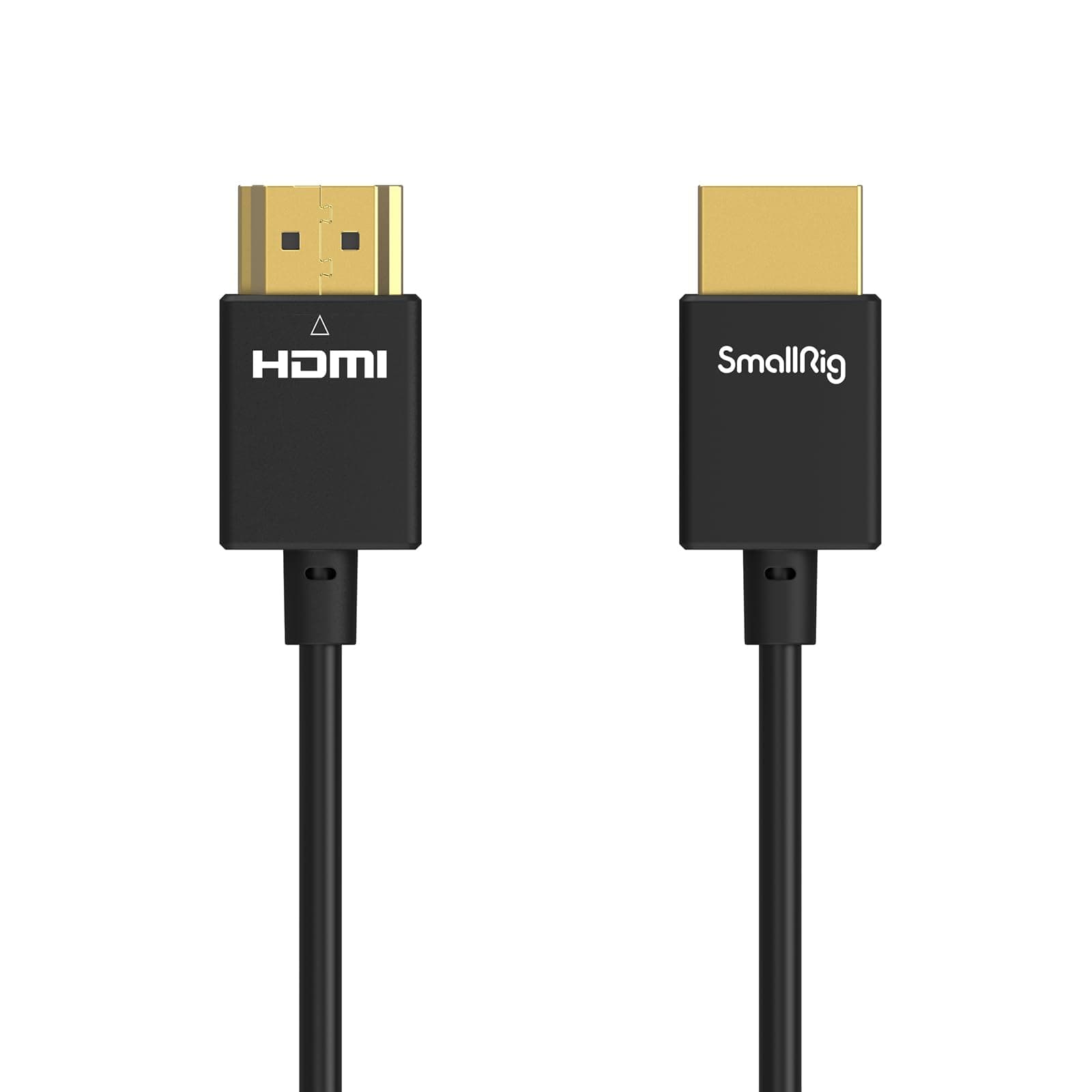 SMALLRIG Upgraded Ultra Thin HDMI Cable 35cm/1.15Ft (A to A), 4K Hyper Super Flexible Slim Cord, High Speed Supports 3D, 4K@60Hz, Ethernet, ARC Type-A Male to Male for Camera, Monitor, Gimbal - 2956B
