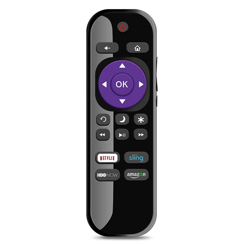 Gvirtue LC-RCRUS-17 Universal Remote Control Replacement for Sharp Roku Smart TV Remote, for All Sharp Roku Smart LED TV with Netflix, Amazon, Sling, HBONOW Button