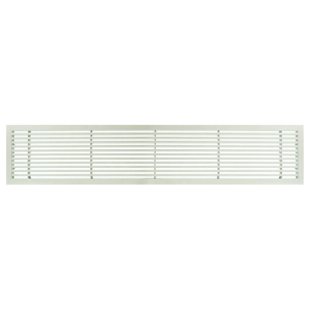 Architectural Grille 200063602 AG20 Series 6" x 36" Solid Aluminum Fixed Bar Supply/Return Air Vent Grille, White-Matte