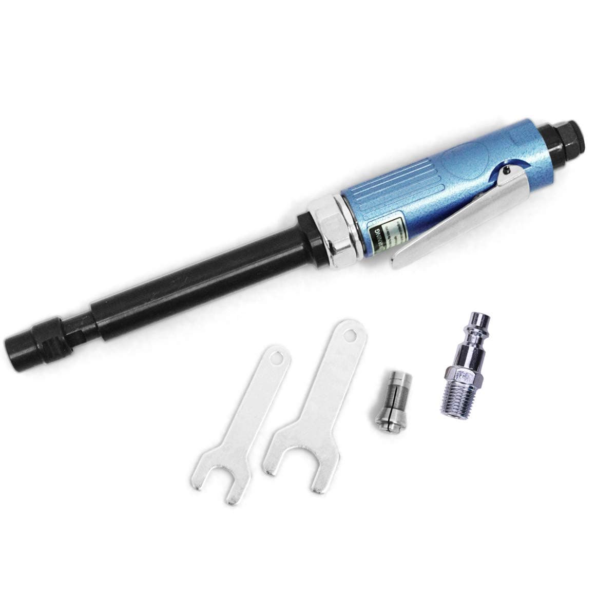 Extended Die Grinder, 1/4",1/8" Collets and 2 Wrenches (Long Shaft)