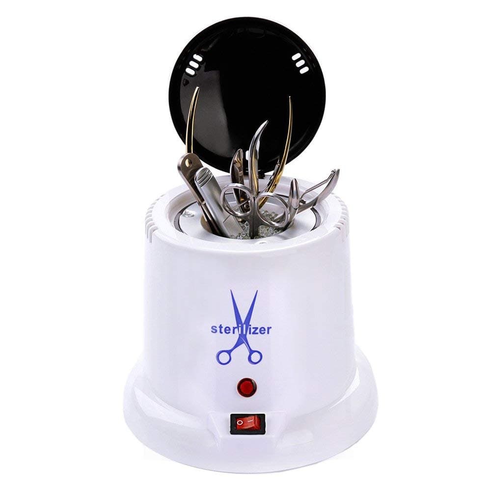 Beauty Tools Sterilizer High Temperature UV Cleaning Tool Sterilizer with 140g Glass Ball, Ideal for Disinfecting Hair Tools/Nail Manicure Set/Dental Hygiene Kit etc Changlesu