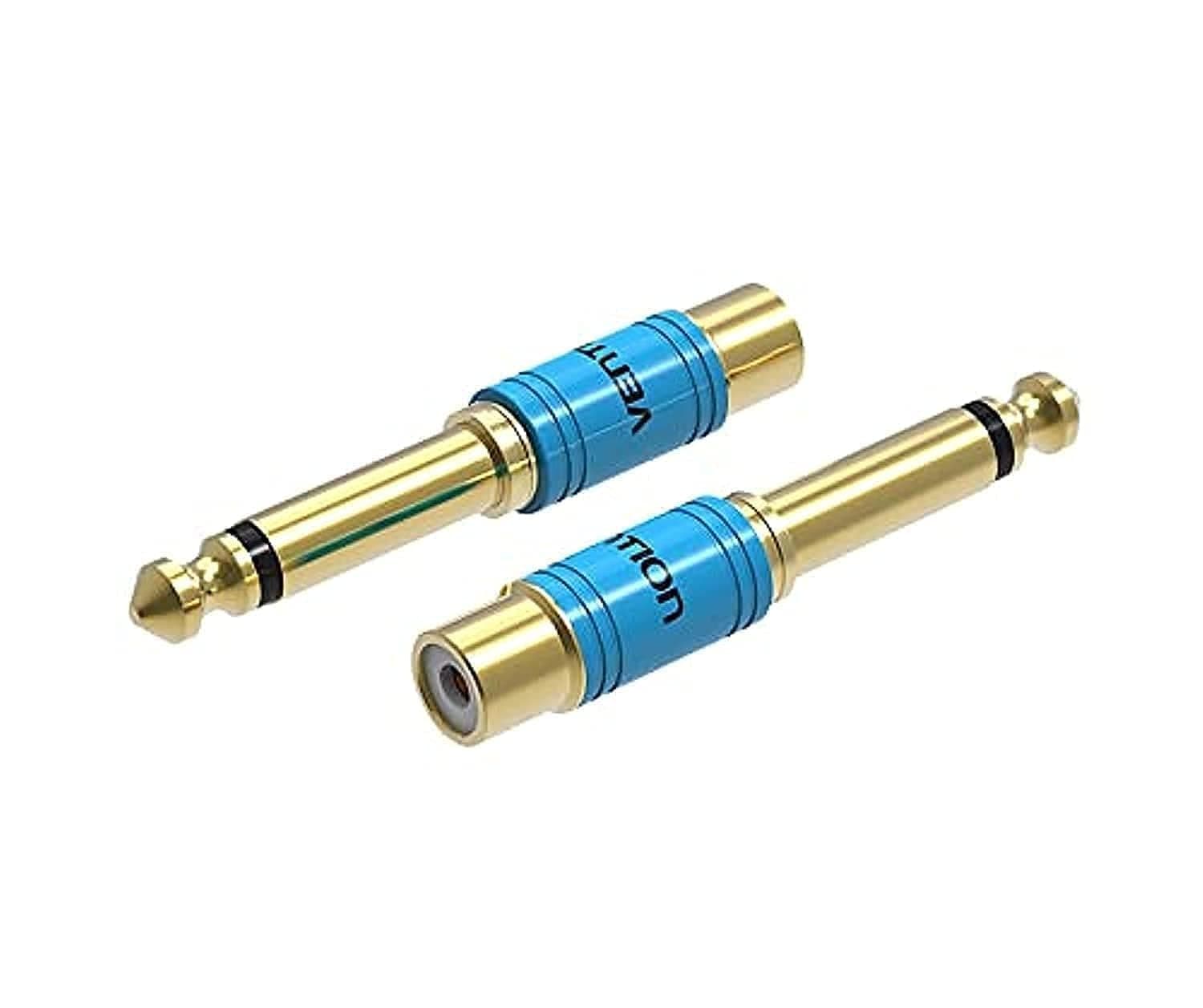 VENTION Audio Plug Connector (6.5mm to RCA, Pack of 2)