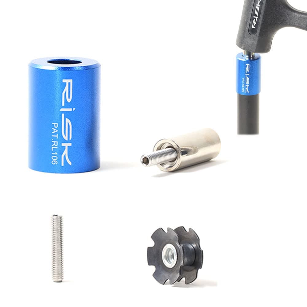 4PCS Bicycle Fork Star Nut Set Bike Headset Star Nut Bike Fork Installer for Mountain Road Bike Hybrid Bike