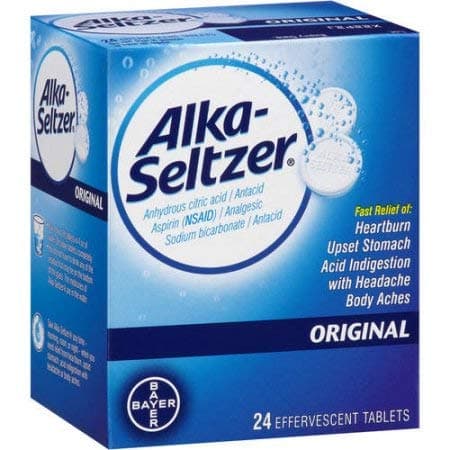 Alka-Seltzer Effervescent Original Tablets (Pack of 2)