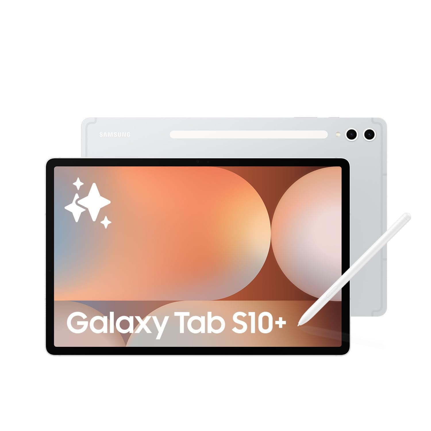 Samsung Galaxy Tab S10+ AI Tablet, Android Tablet, 12GB RAM, 256GB Storage, AMOLED Display, Anti-Reflection, S Pen Included, Platinum Silver, 3 Year Extended Warranty (UK Version)