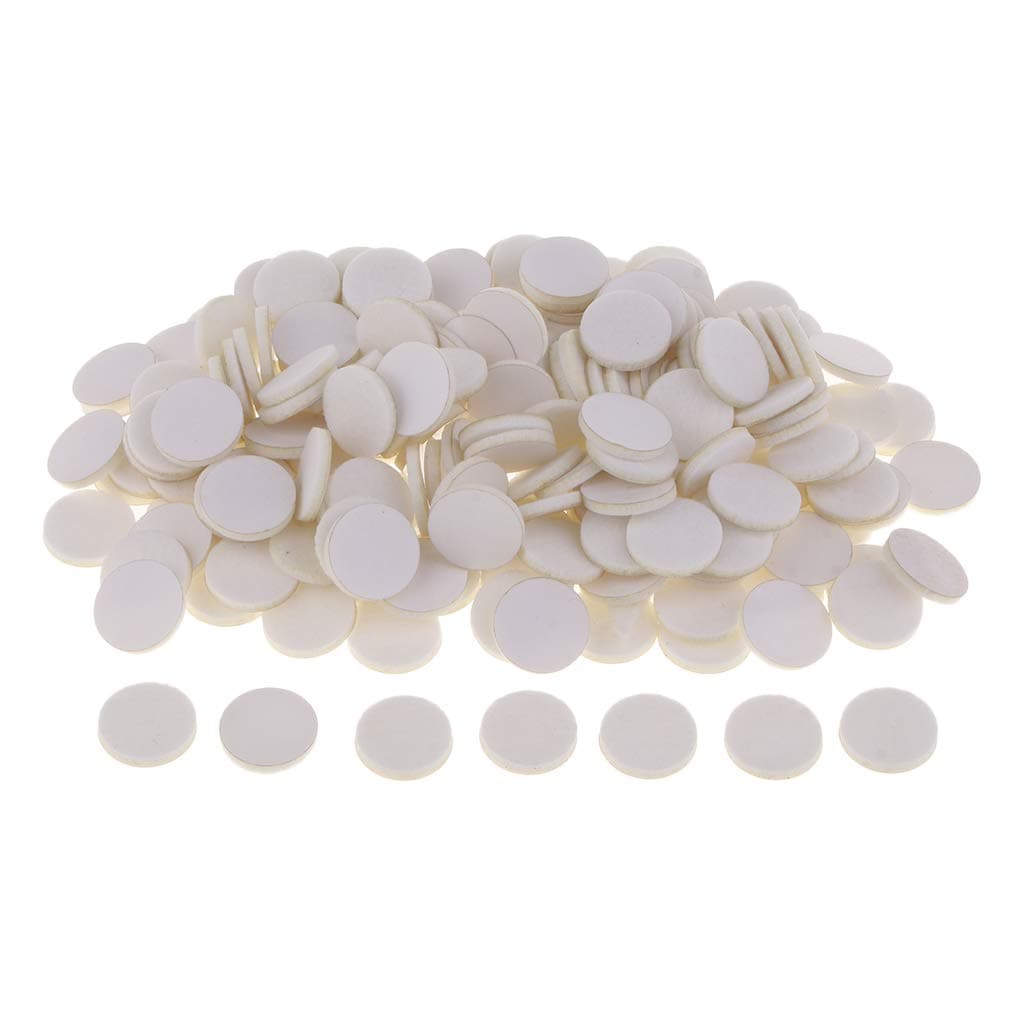 P Prettyia 200 Pack in Bulk 21mm Essential Oil Diffuser Locket Necklace Refill Pads Car Diffuser Aromatherapy Diffuser Necklace Oil Pads Highly Absorbent, White