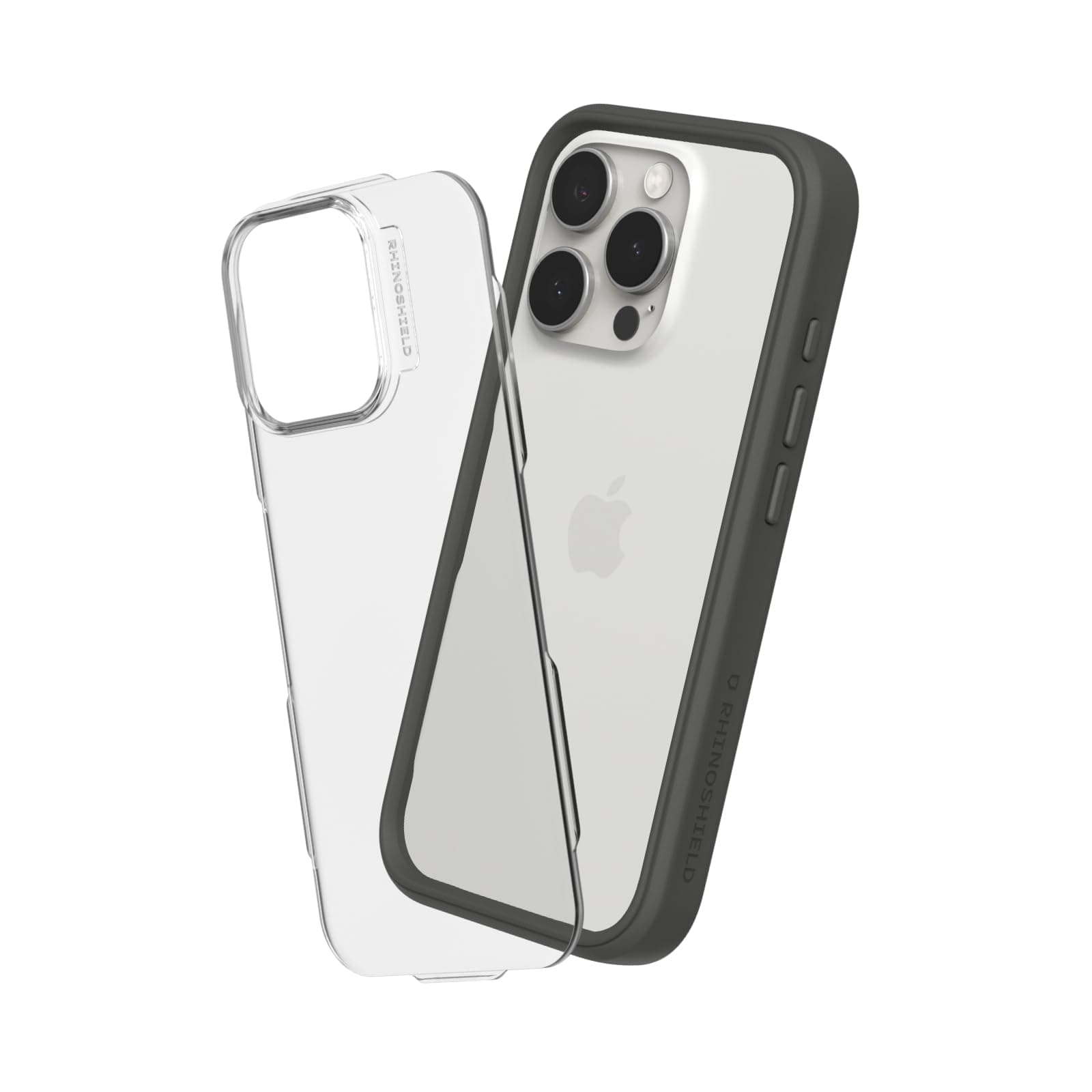 RhinoShield Modular Case Compatible with [iPhone 16 Pro Max] | Mod NX - Customizable Shock Absorbent Heavy Duty Protective Cover 3.5M / 11ft Drop Protection - Graphite