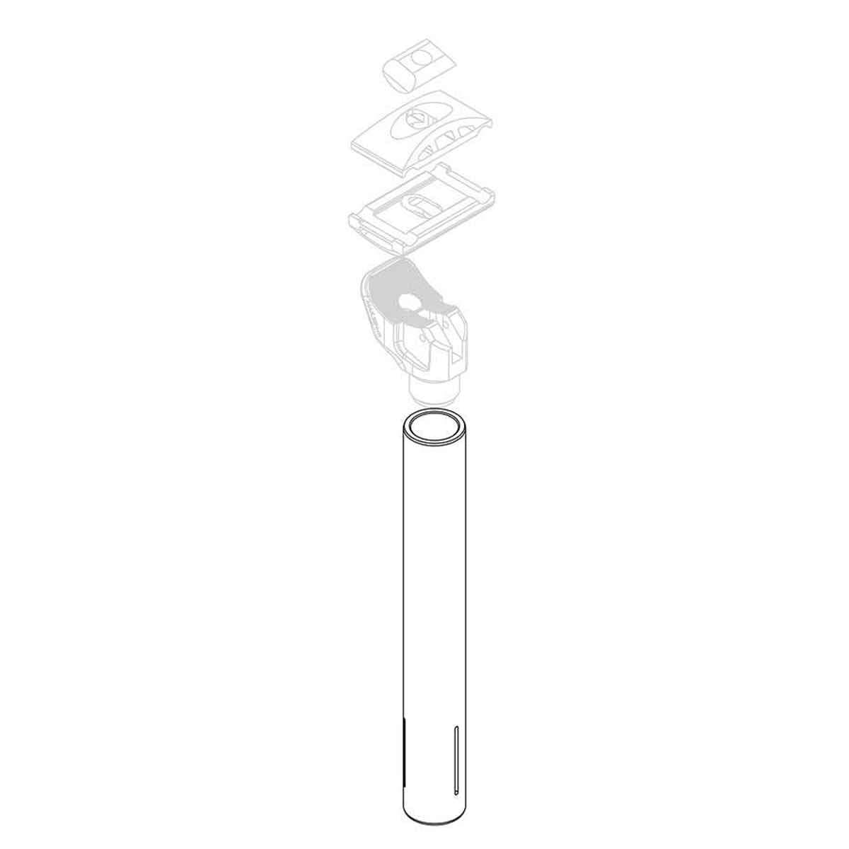 Kind Shock, E-Ten / Cruxi/ E20/ E30 Mast Shaft, 125mm Travel