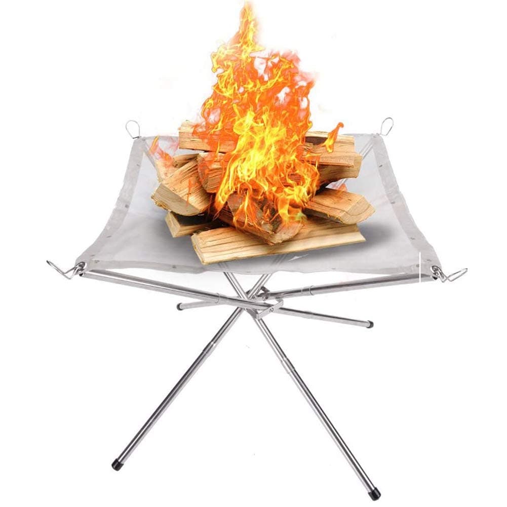 Foldable Outdoor Fire Pit, Portable Bonfire Stand, Reusable And Easy To Clean Camping Fire Pit for Camping, Outdoor, Backyard and Garden