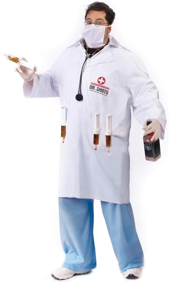 Fun World Plus Size Dr. Shots Men's Costume