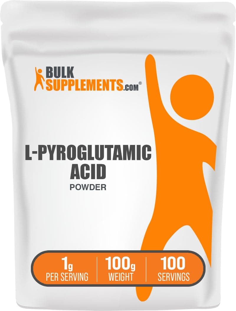 com L-Pyroglutamic Acid Powder - Pyroglutamic Acid Supplements, Amino Acid Supplement - for Well-Being, Gluten Free, 1g per Serving, 100g (3.5 oz) (Pack of 1)