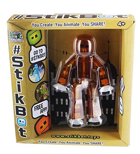 Hog Wild LLC Stikbot Single Action Figure Translucent Brown