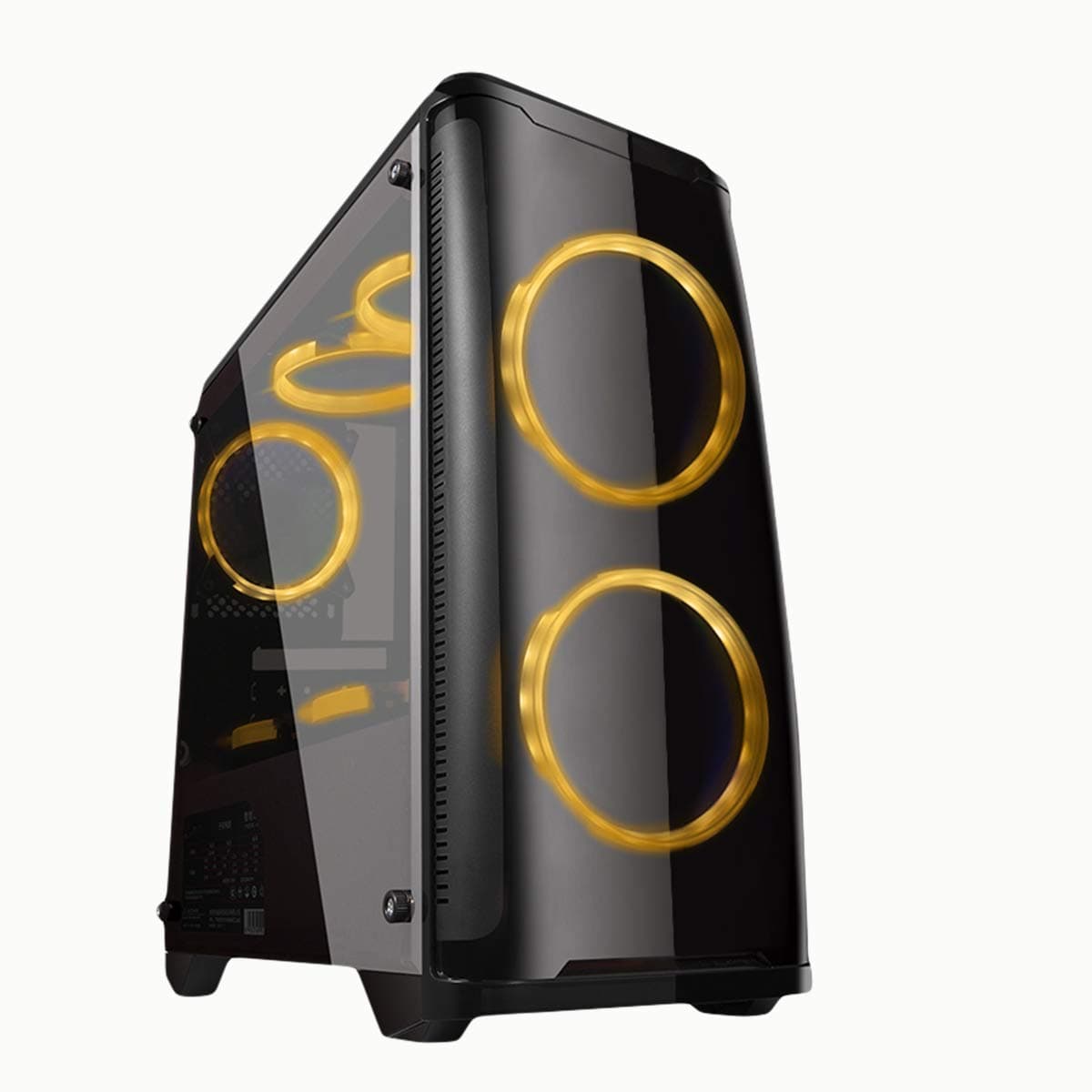 unykach Armor C20 Black Tower Computer Case – Box of Computer (Tower, PC, SPCC, Micro-ATX, Black, 0.5 mm