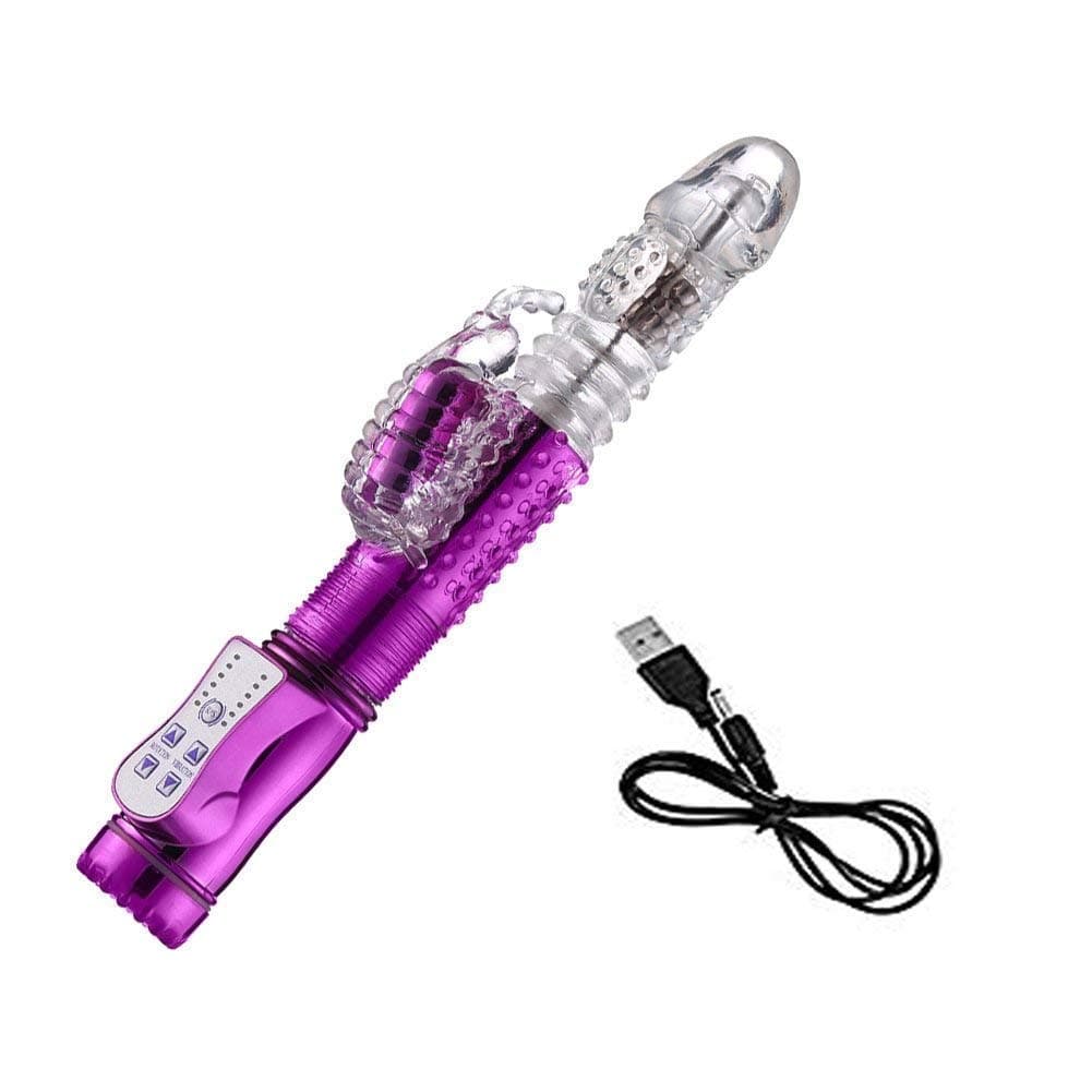 12 Speeds Thrusting Rotating Viberate Large Size Rabbit for Women Pleasure