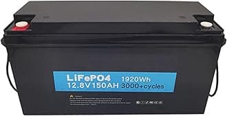 FREEDOH 12V 150Ah Lithium Battery Pack 12V LiFePO4 Battery Large Capacity Built-in BMS for Photovoltaic Energy Storage System
