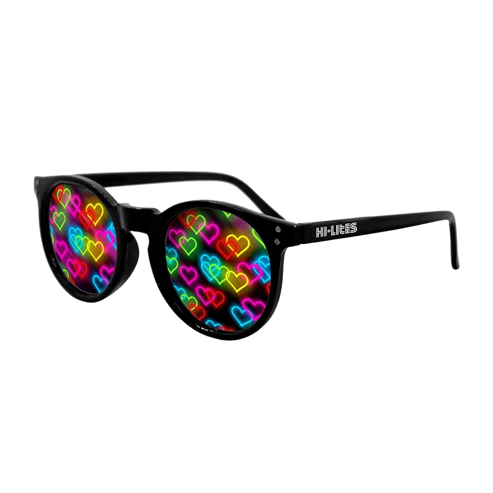 Special Effect Light Changing/Light Diffraction Glasses - Heart Effect Lenses - Designer Style