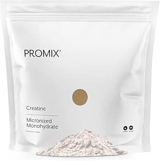 Creatine Monohydrate Powder Micronized Unflavored Instant Keto Paleo I PROMIX I 1 Ingredient 100% Purity I 3rd Party Tested I Non GMO Gluten + Soy Free I Men Performance Pre 100% Pure Choice I Lean