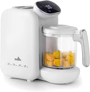 Baby Food Maker/Processor Mill Grinder Steamer, Purée Blender Maker for Babies, Ergonomic Touch Screen Control, Bottle Warmer Function, Free Baby Food Recipe Book