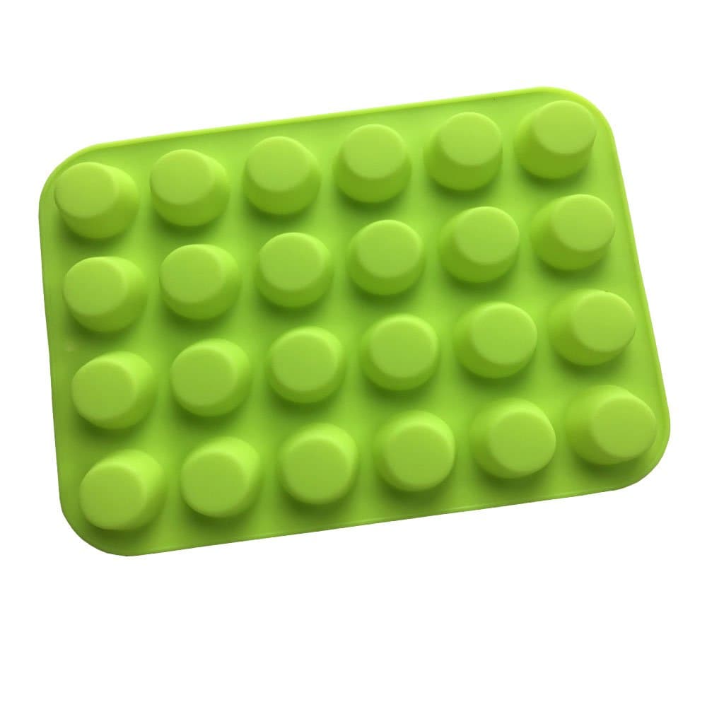 Silicone Muffin Mold Candy Molds Cupcake Baking Molds Silicone Baking Molds24 Cavity Silicone Ice cube Tray Cake Chocolate Silicone mold Biscuit Cake Mold Muffine silicone Mold Round Soap Mold