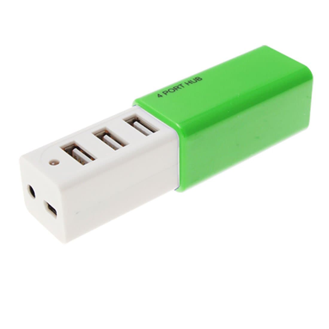 Qtqgoitem 4 Port USB 2.0 Mini Cuboid PC Computer Plastic Hub Green (model: b4e ff2 01d 99a a6e)