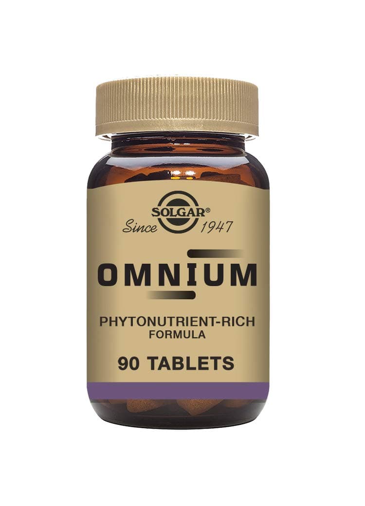 Solgar Omnium - 90 Tablets - Phytonutrient Complex + Multiple Vitamin & Mineral Formula - Non-GMO, Vegan, Gluten Free - 45 Servings