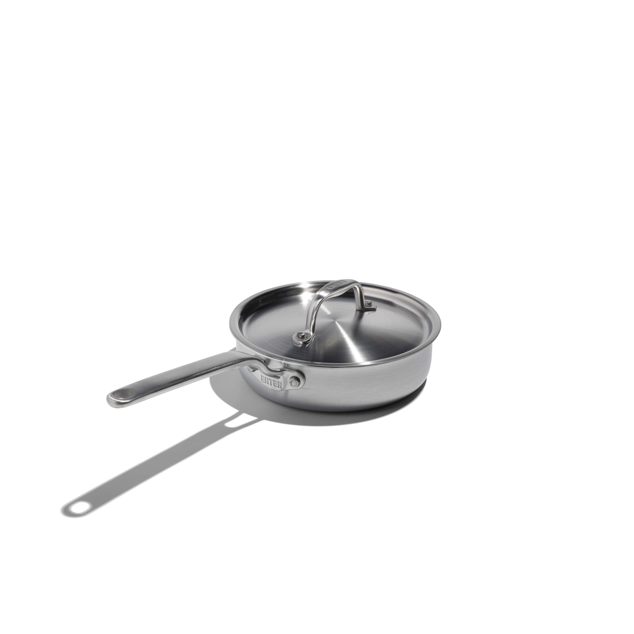x Eater 1.5 Quart Mini Sauté Pan with Lid | Made in USA | 5-Ply Fully Clad Stainless Steel Pan | Stay Cool Handle Design | Induction Capable & Non-Toxic Cookware