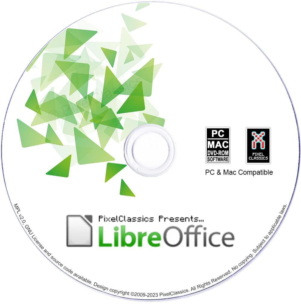 – LibreOffice Office Suite 2026 on CD Disc | Compatible with Microsoft Office Word, Excel & PowerPoint Files | One Time Purchase + Lifetime Free Updates + 1500 Fonts | For Windows Laptop / Desktop & Mac