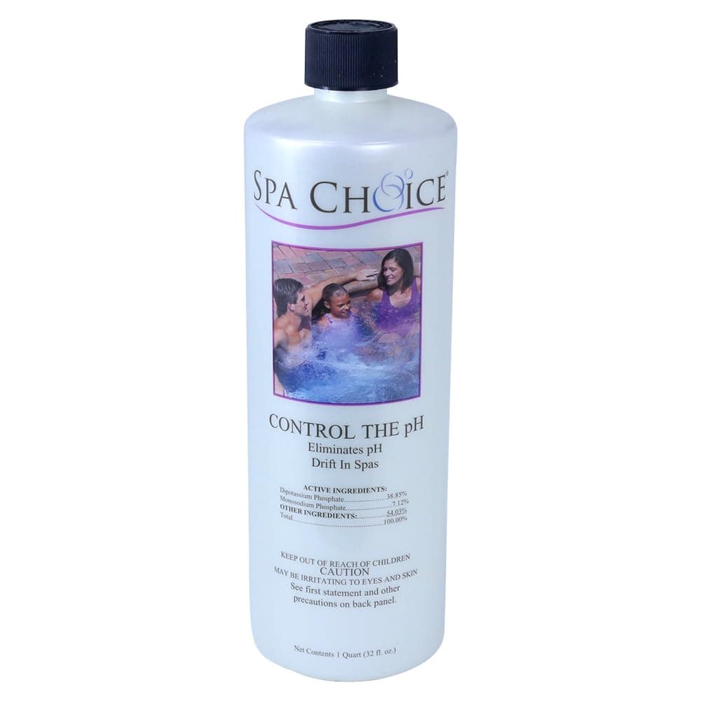 SpaChoice 1-Quart Premium Control The pH, pH Balance for Hot Tub, Made in USA