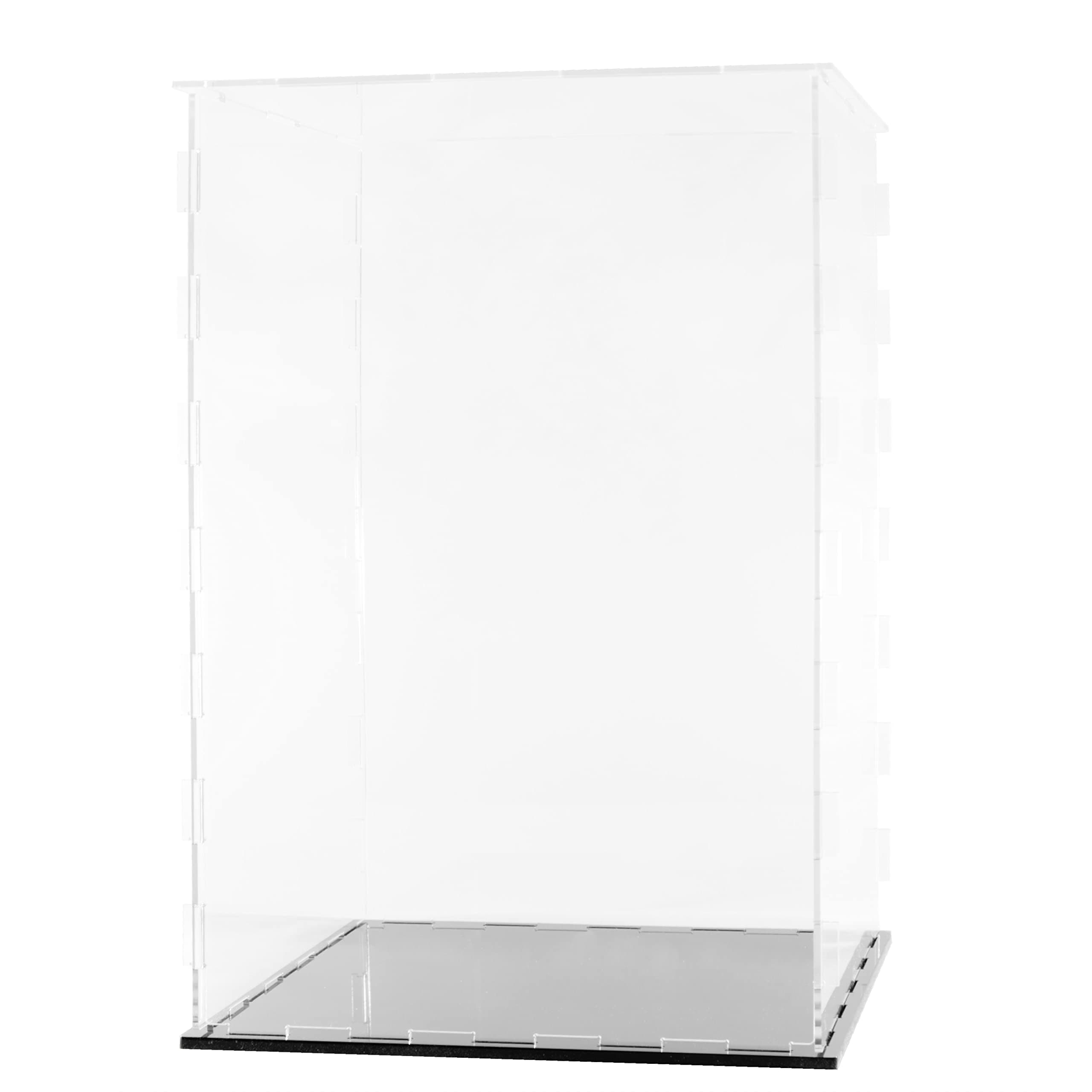 Clear Acrylic Display Case-Assemble Countertop Box for Display-Clear Display Box,Dustproof Protection Showcase for Toy Collectibles (6x6x10inch)