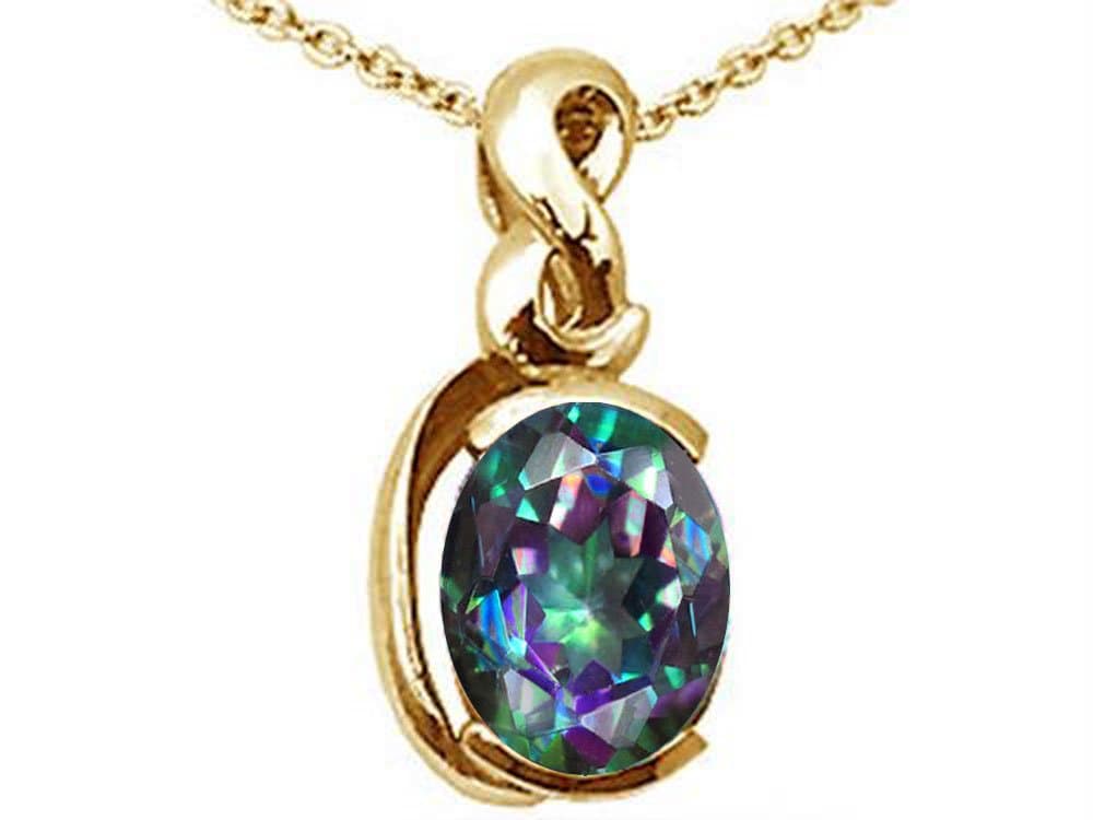 Tommaso design StudioTommaso Design Solid 14k Gold Oval 9x7mm Modern Contemporary Pendant Necklace