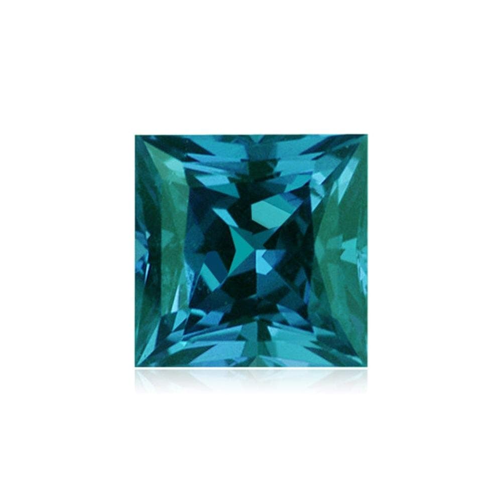 Instagem Lab Created Alexandrite Square Princess Cut Shape AAA Quality from 2MM-10MM